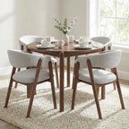 Riverton Boucle Dining Chair – Light Grey