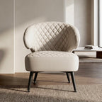 Gemma Accent Chair – PU Leather | Beige