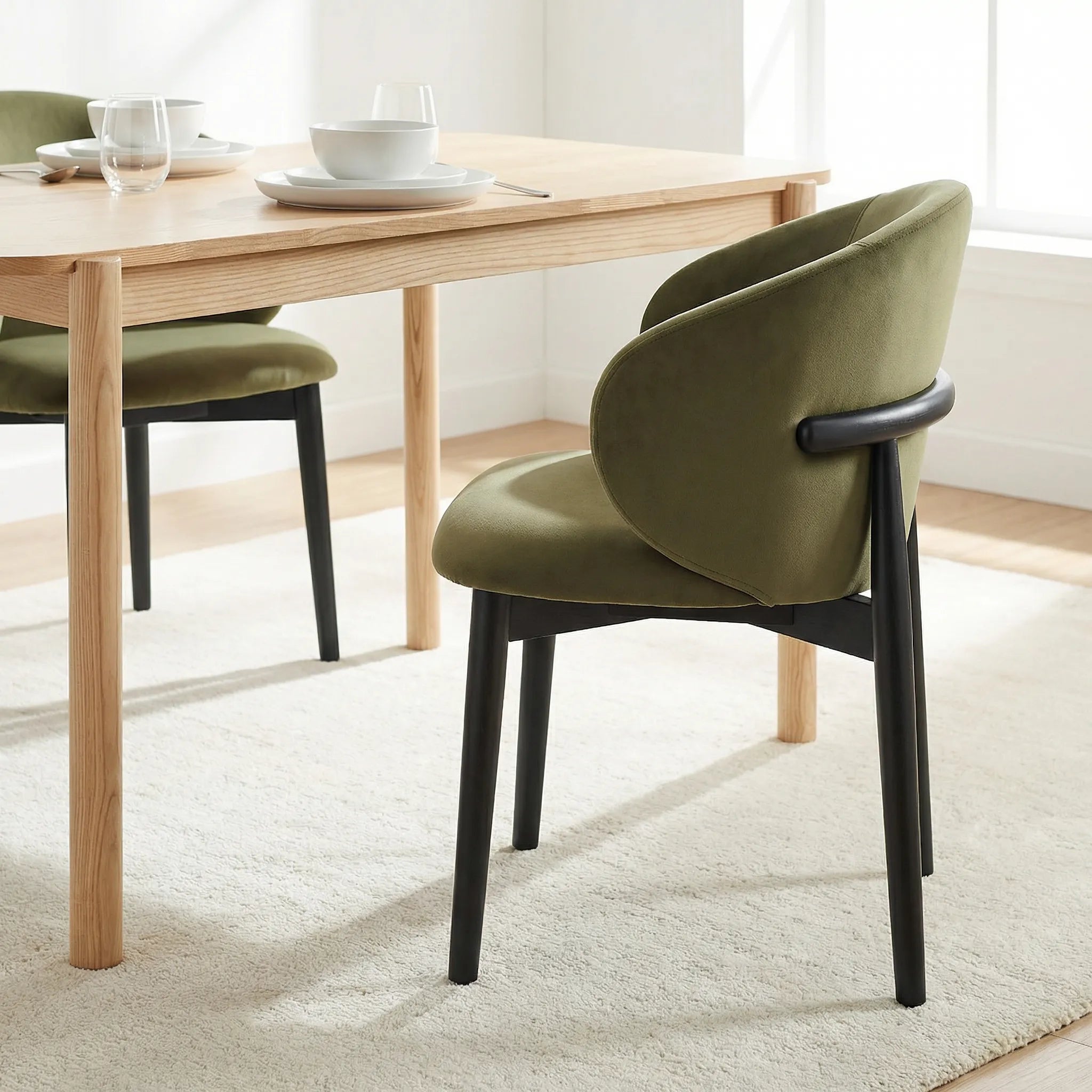 Clifton Dining Chair – Olive Green
