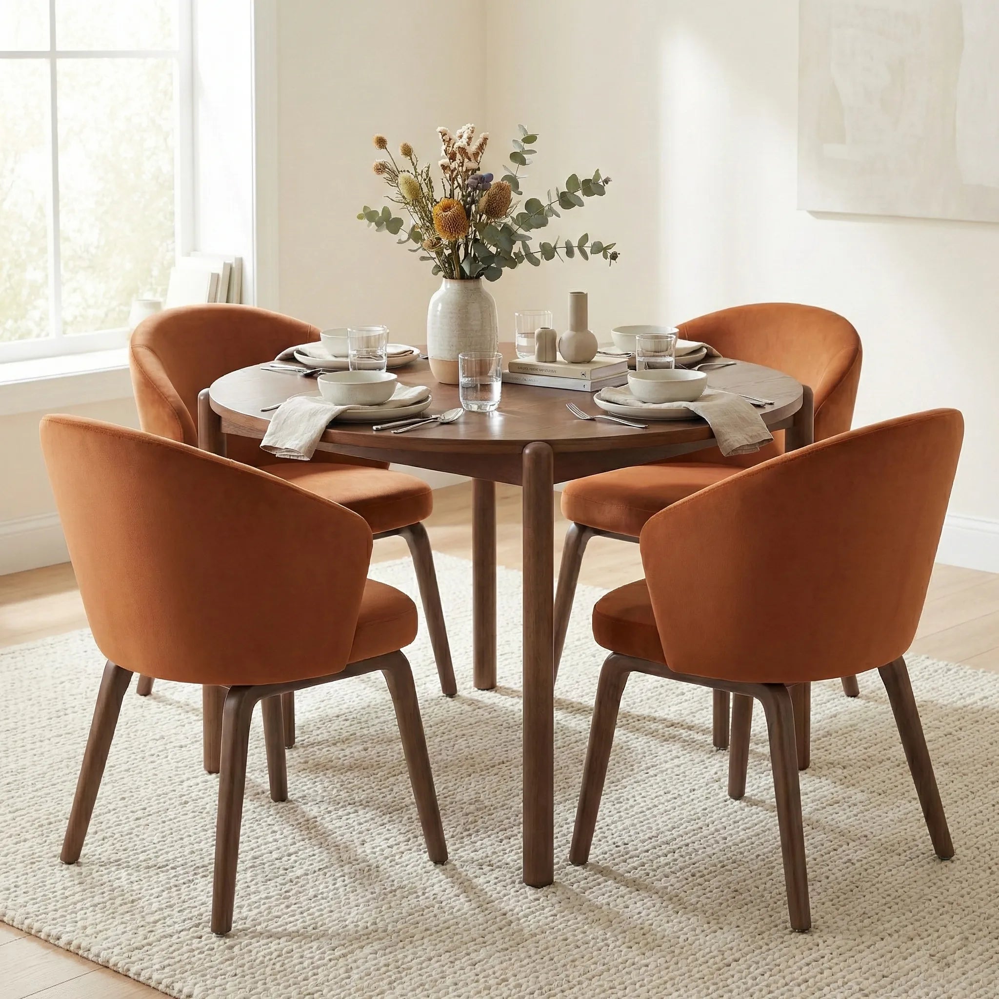 Woodmere Dining Chair – Rusty Orange