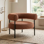 Eclipse Chair – Burnt Orange | Boucle