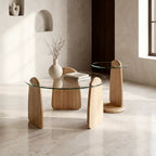 Forma Coffee Table Set – Set of 2 | Natural Oak