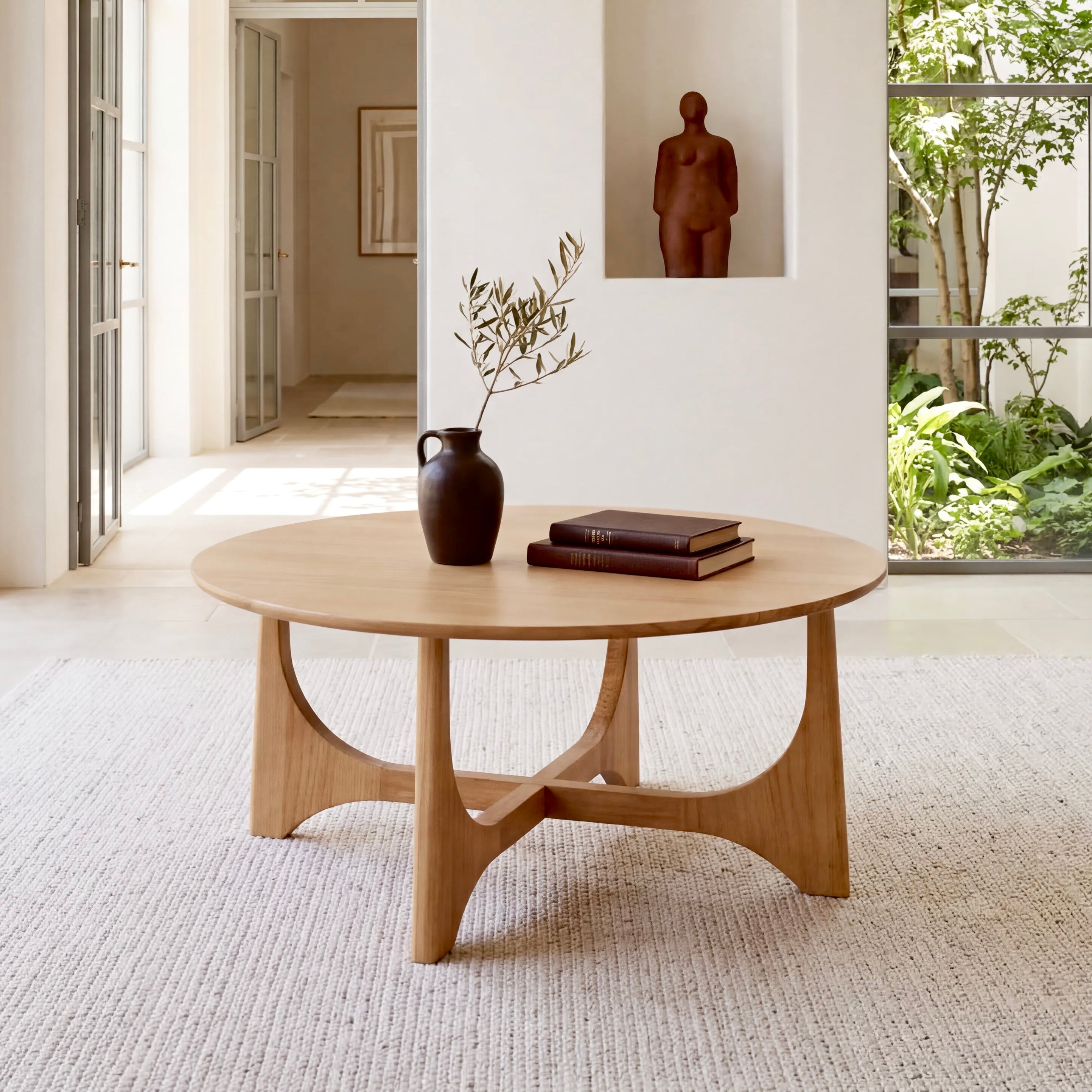 Lumi Coffee Table – Round | Natural Oak