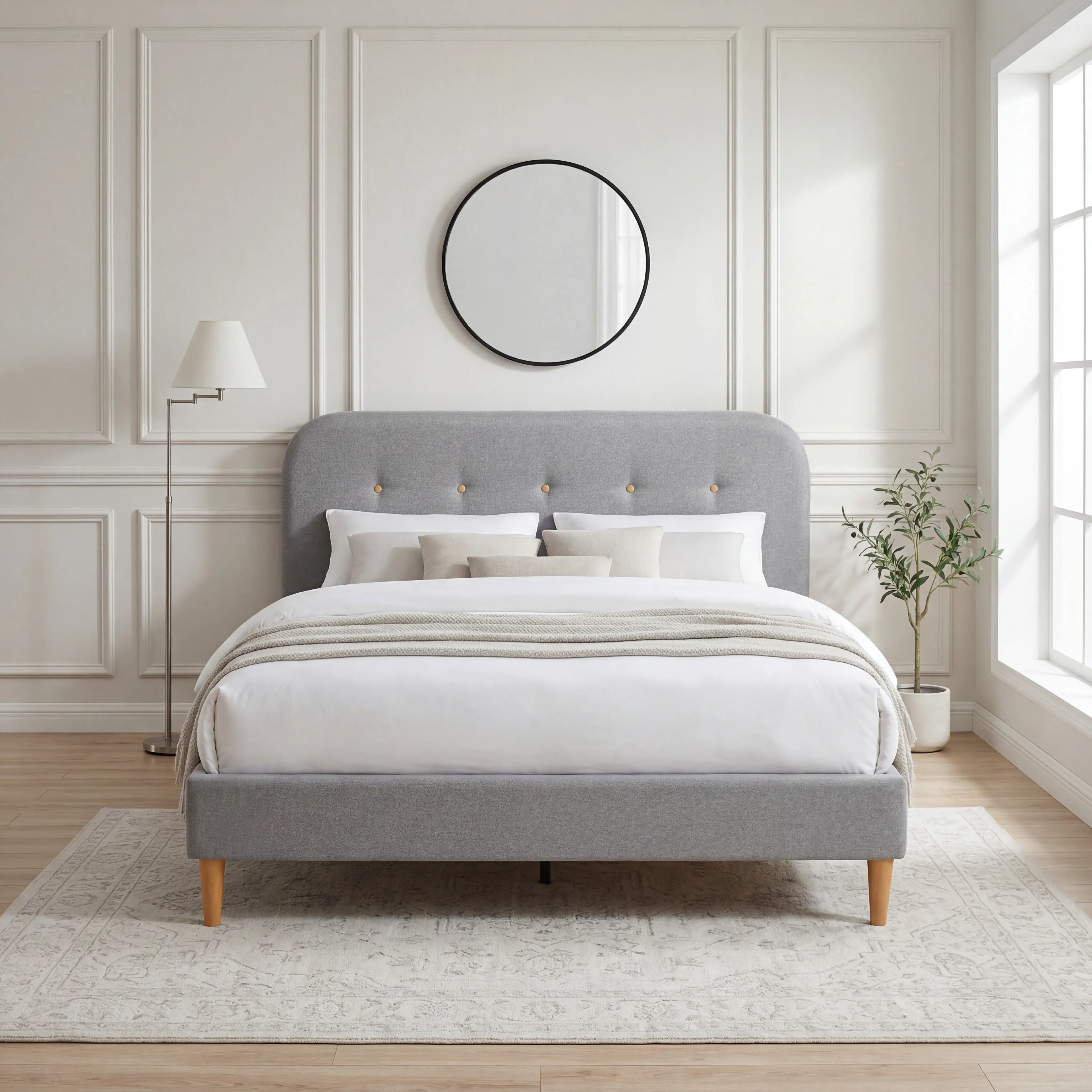Nova Bed – Double | Grey