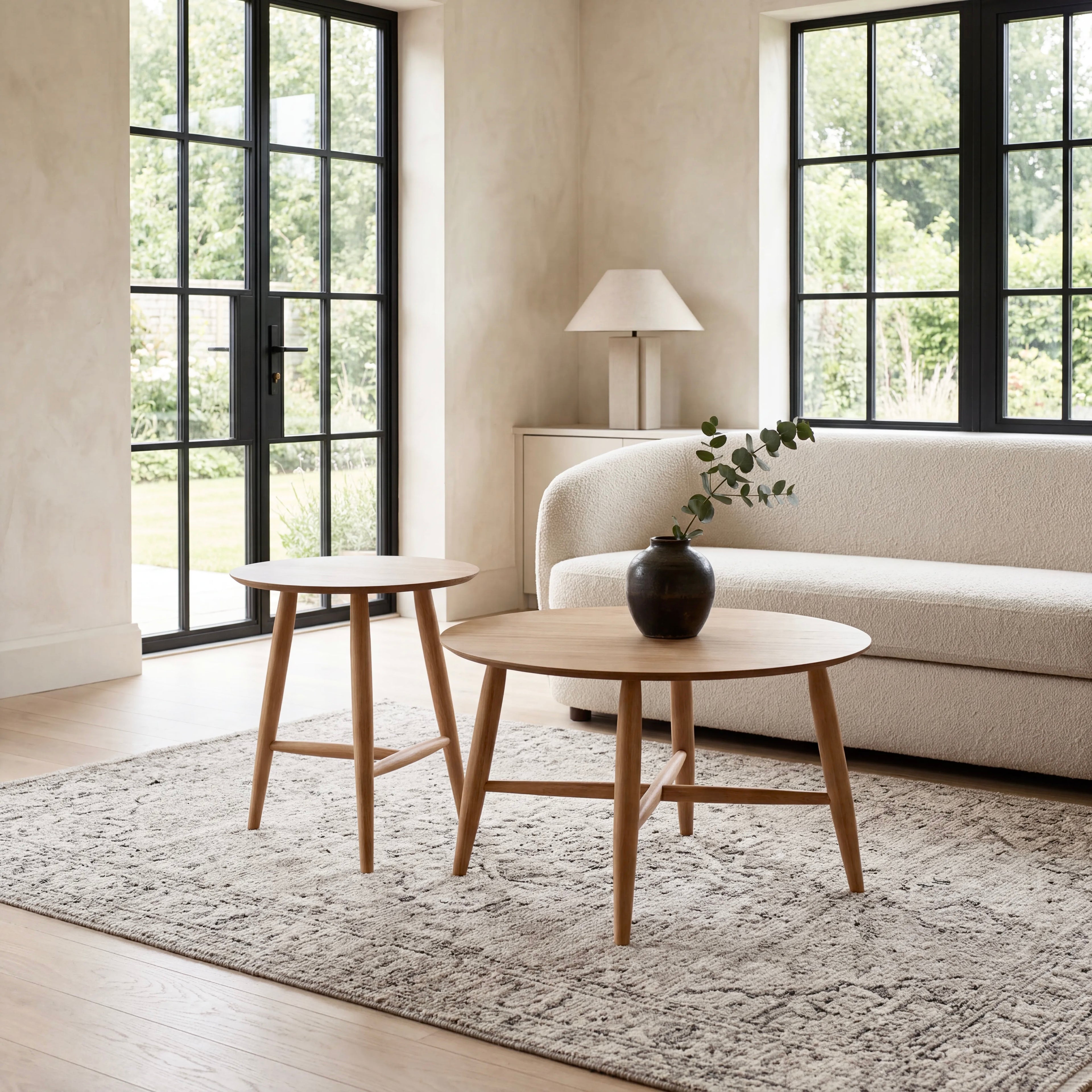 Sander Coffee Table Set – Set of 2 | Natural Oak