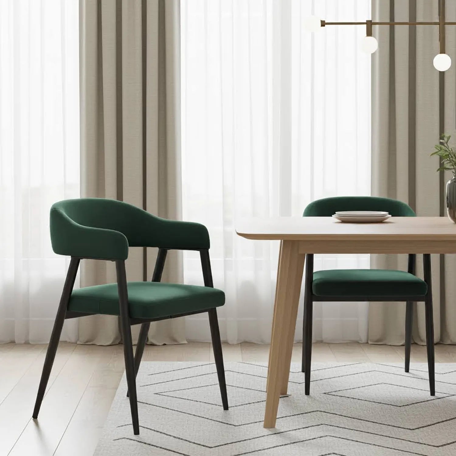 Chelsea Dining Chairs – Set of 2 | Emerald