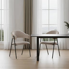 Noah Dining Chairs – Set of 2 | Champagne