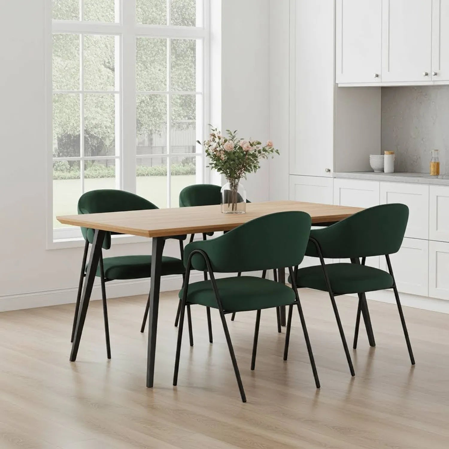 Noah Dining Chairs – Set of 2 | Emerald