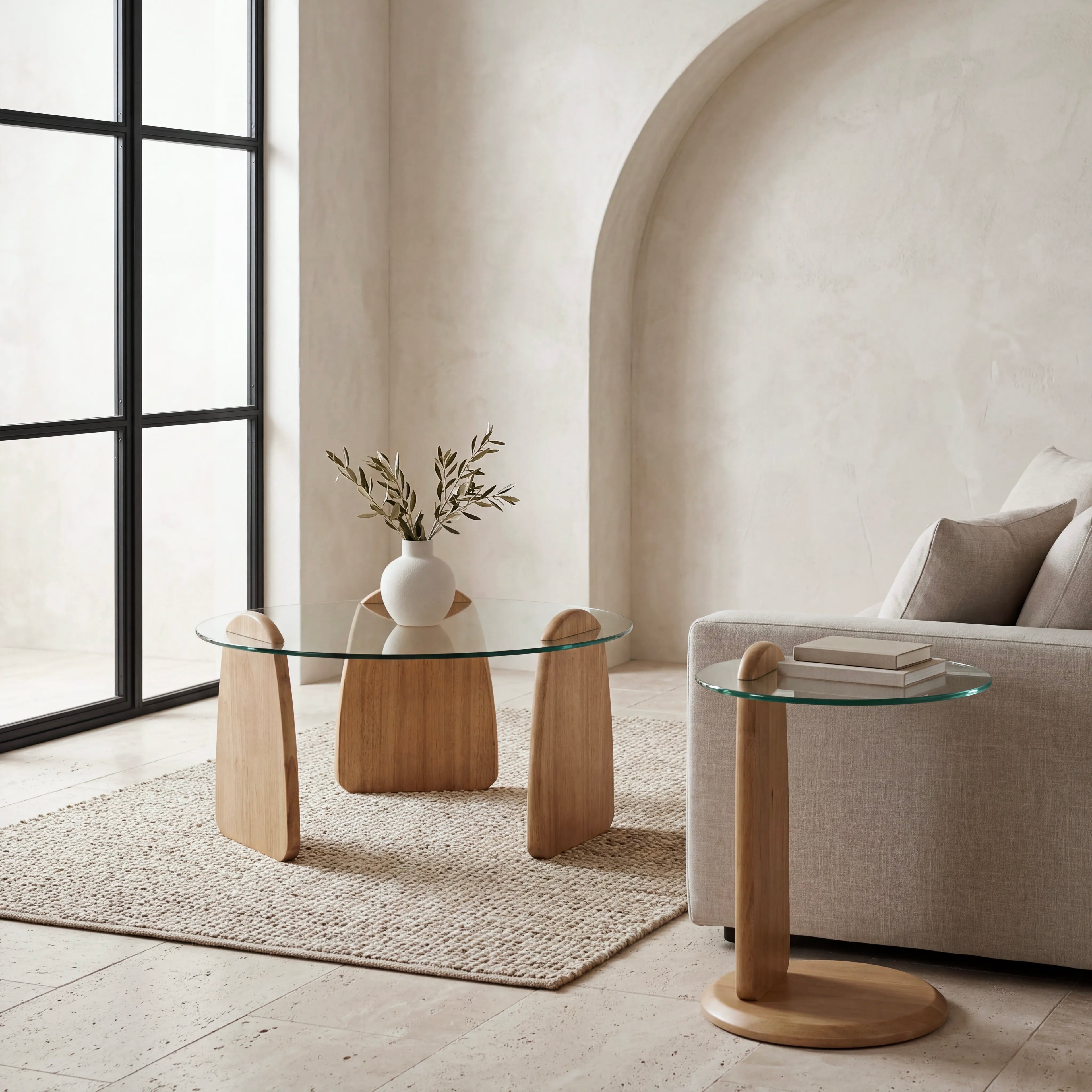 Forma Coffee Table Set – Set of 2 | Natural Oak