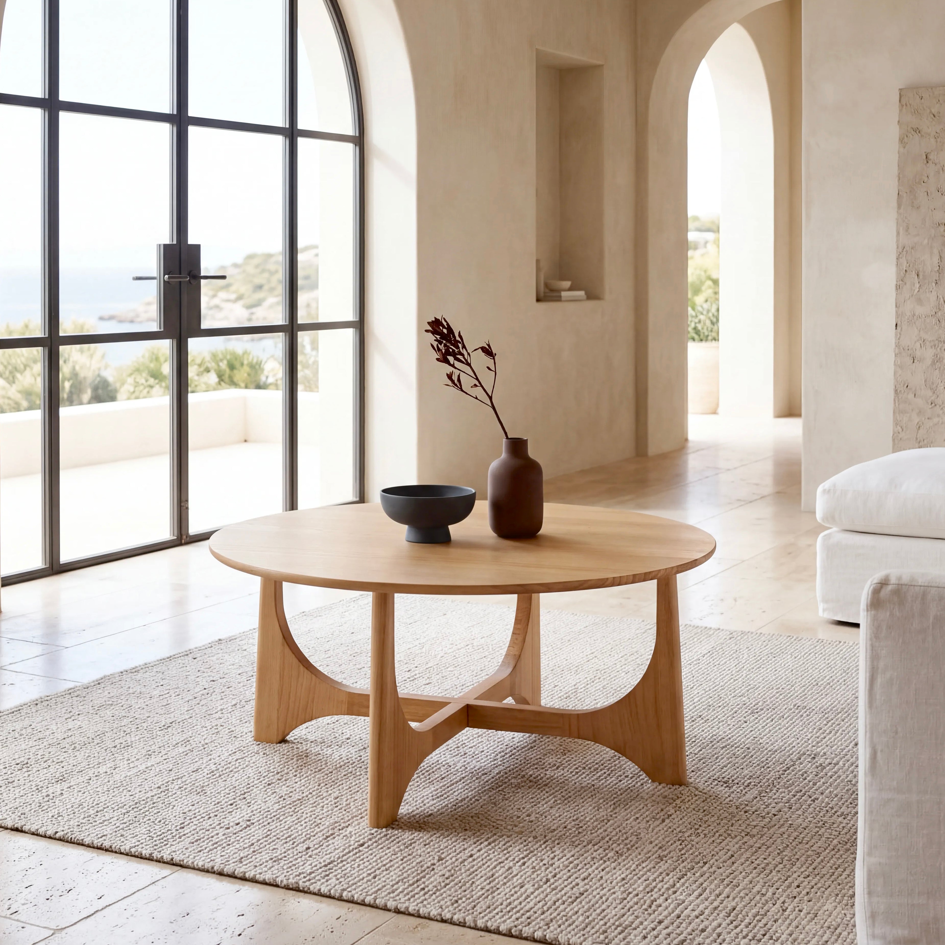 Lumi Coffee Table – Round | Natural Oak