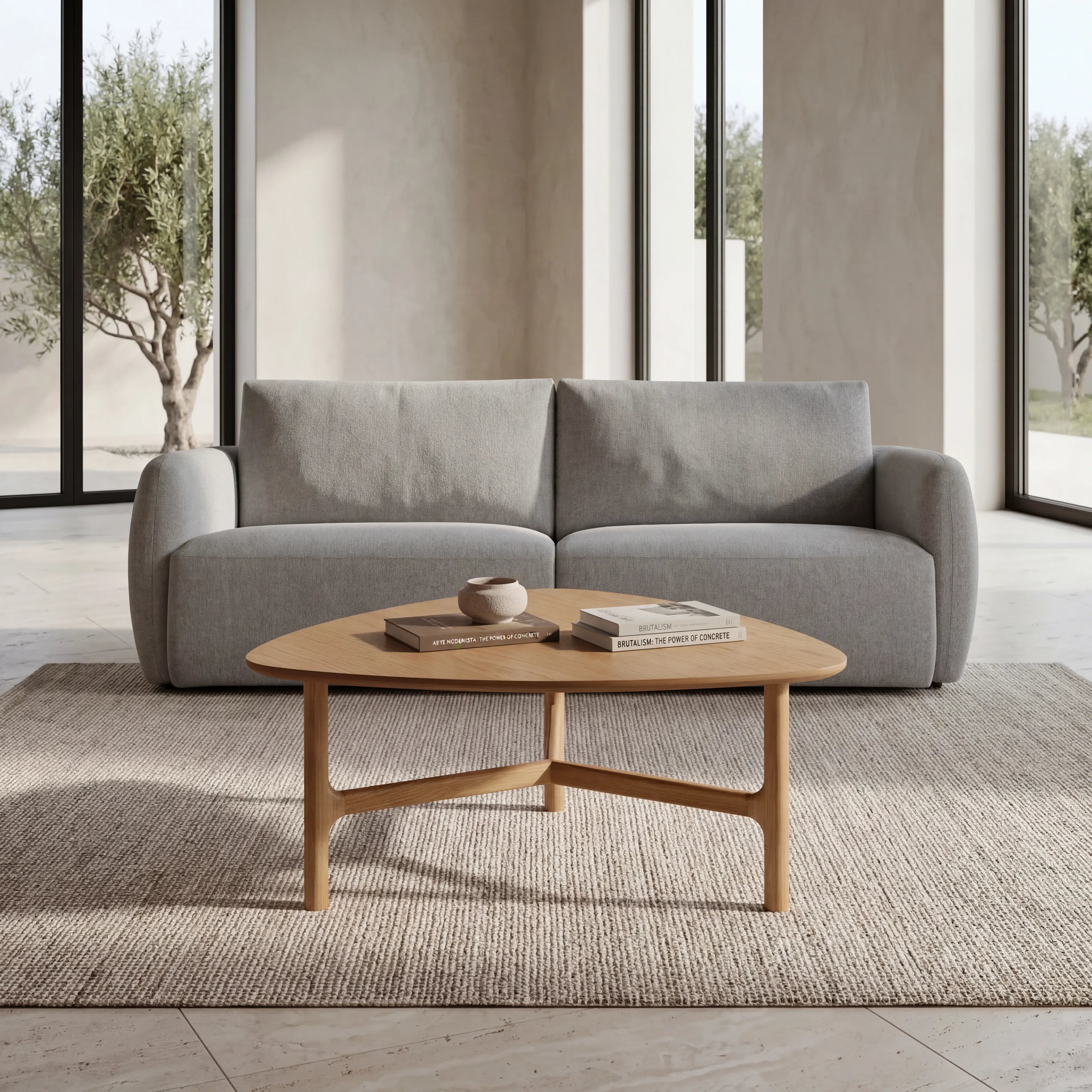 Dune Coffee Table – Triangle | Natural Oak