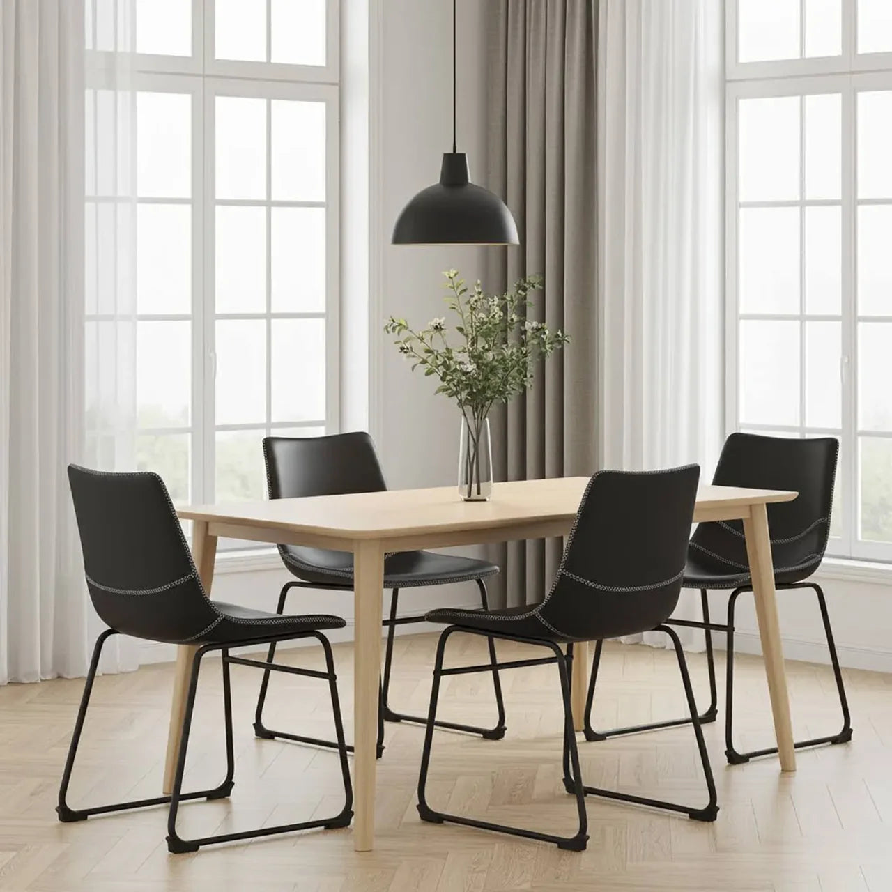Ray Dining Chairs – Set of 4 | Black