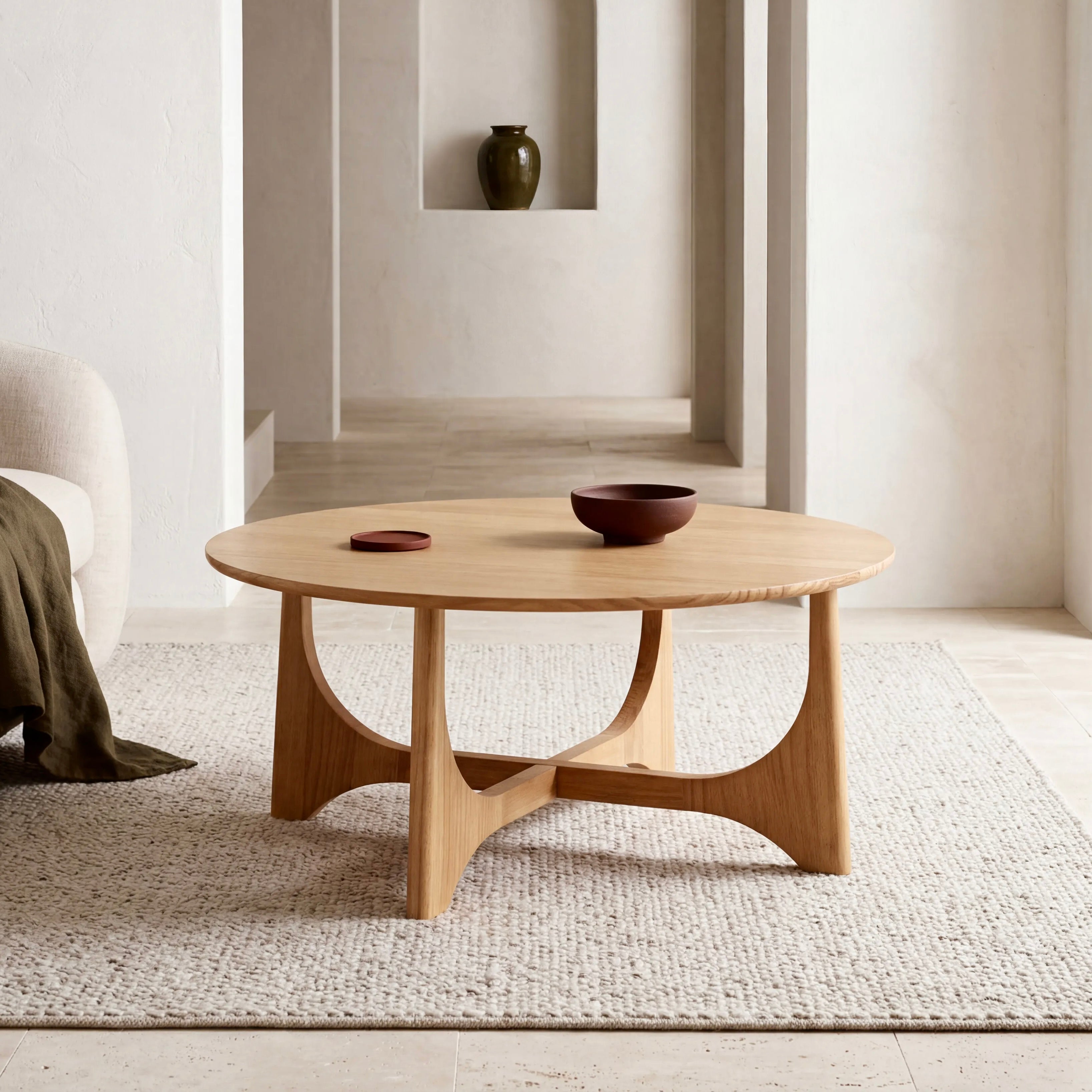 Lumi Coffee Table – Round | Natural Oak