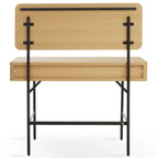Alder Dressing Table & Mirror – One Drawer | Natural Oak
