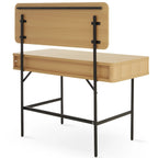 Alder Dressing Table & Mirror – One Drawer | Natural Oak