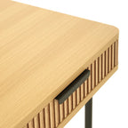 Alder Dressing Table & Mirror – One Drawer | Natural Oak