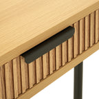 Alder Dressing Table & Mirror – One Drawer | Natural Oak