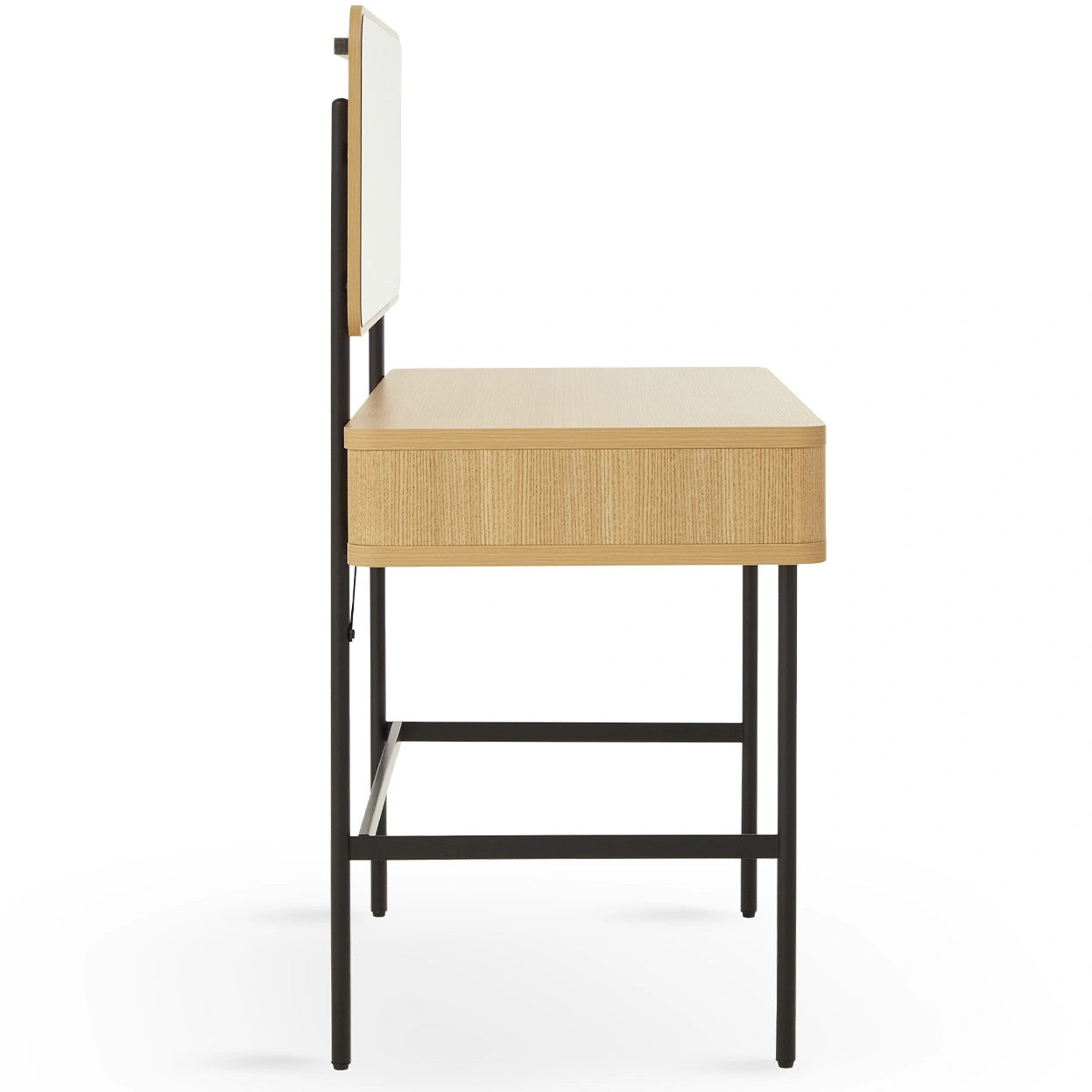 Alder Dressing Table & Mirror – One Drawer | Natural Oak