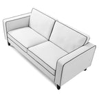 cream sofa on a white background