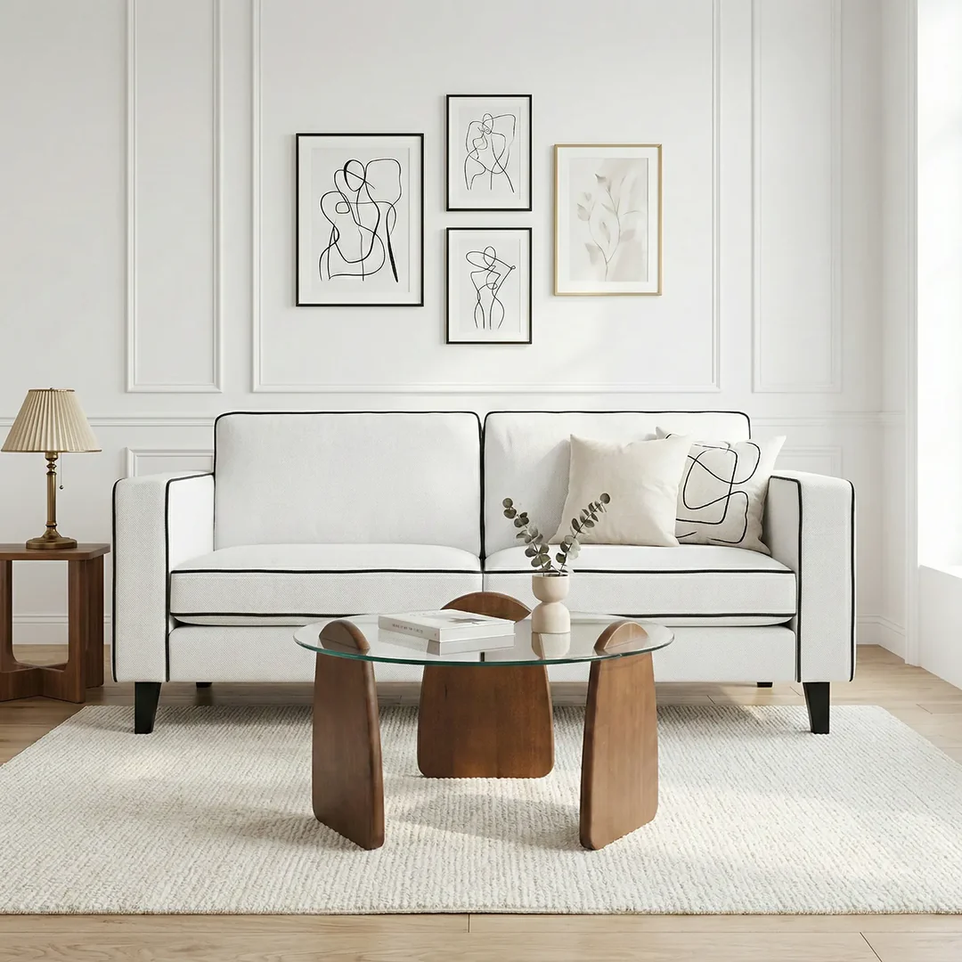 Alfie Sofa – 3 Seater | Ivory