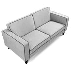 Gray sofa on a white background