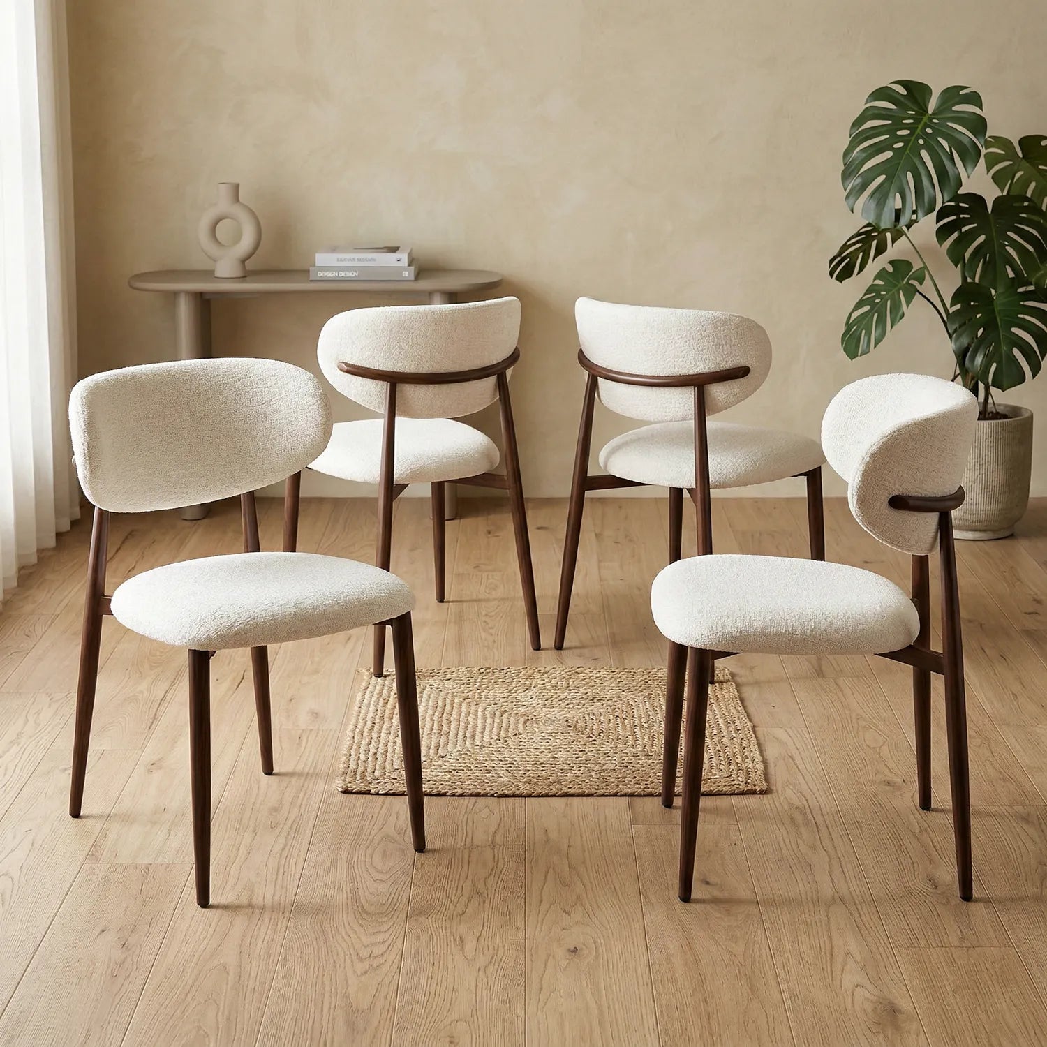 Almos Dining Chairs – Set of 4 | White