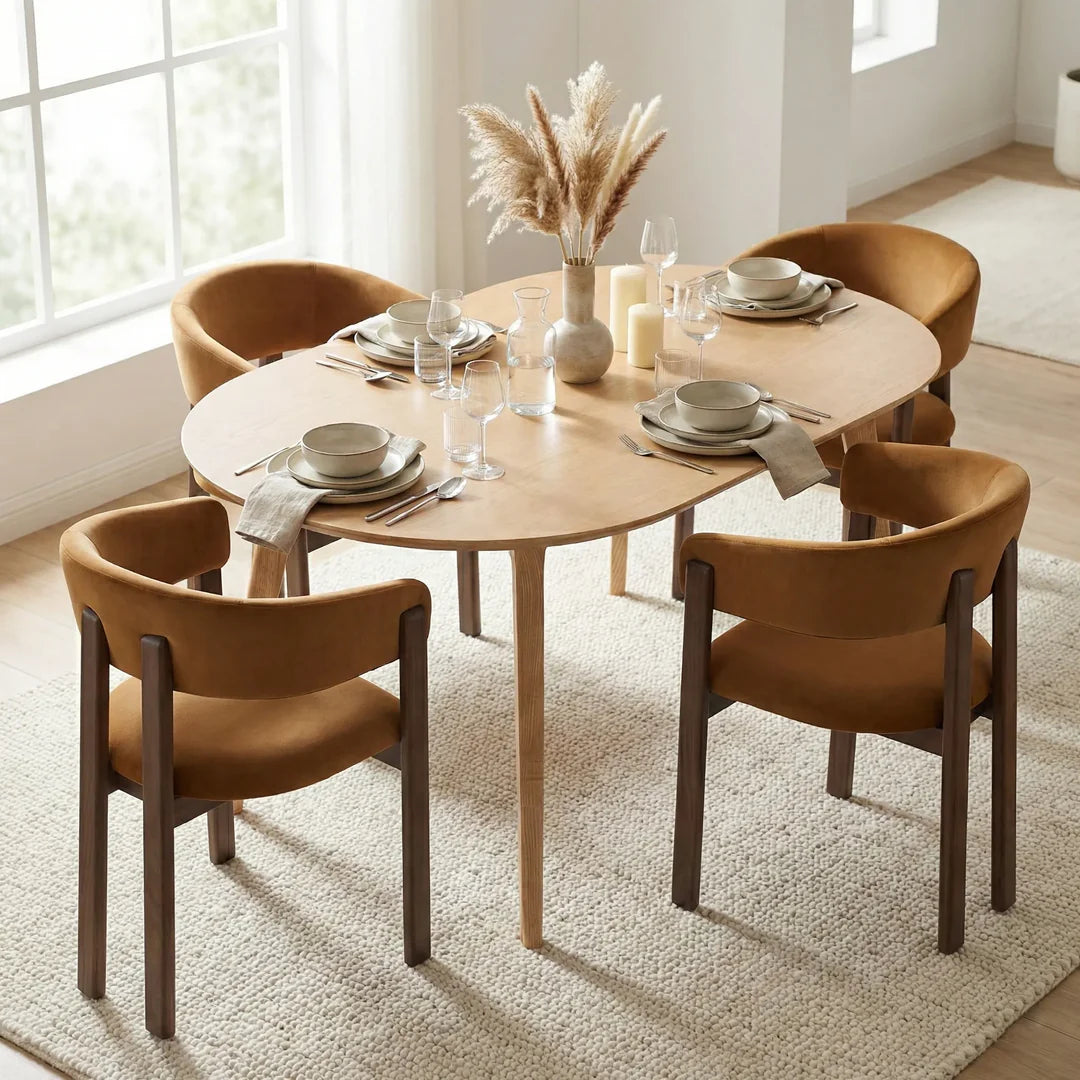 Arden Dining Table – Round Edge | Natural Oak