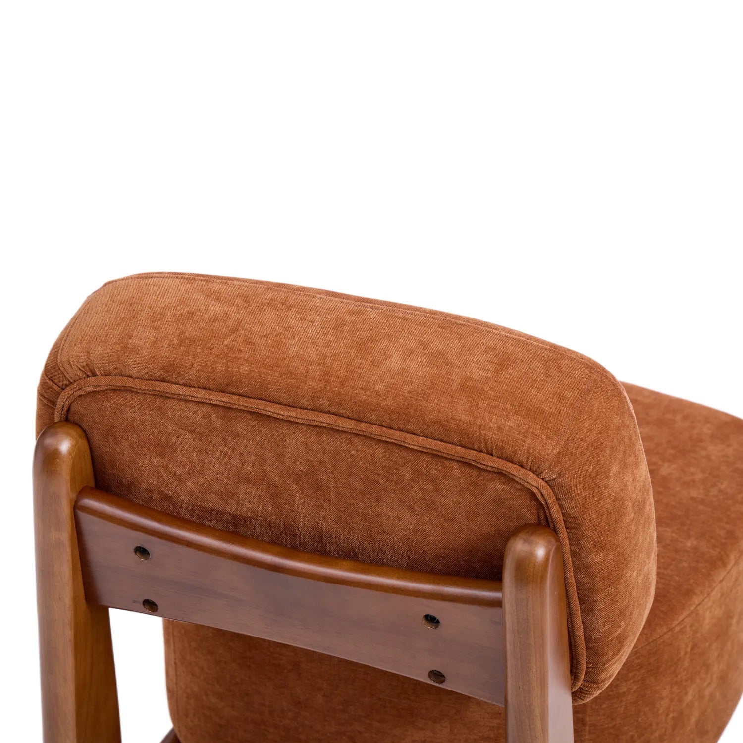 Amillo Accent Chair – Textured | Rusty Orange