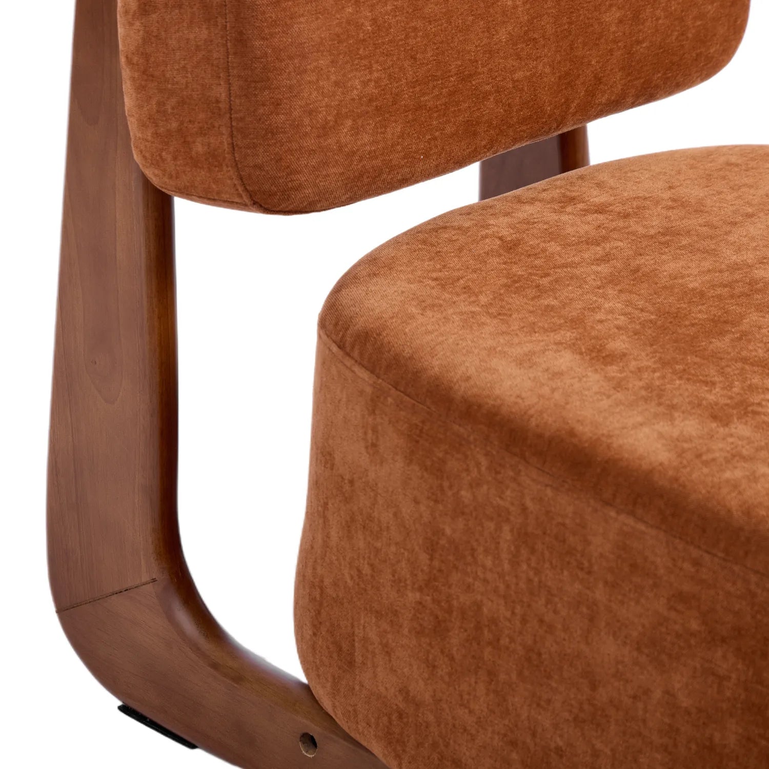 Amillo Accent Chair – Textured | Rusty Orange