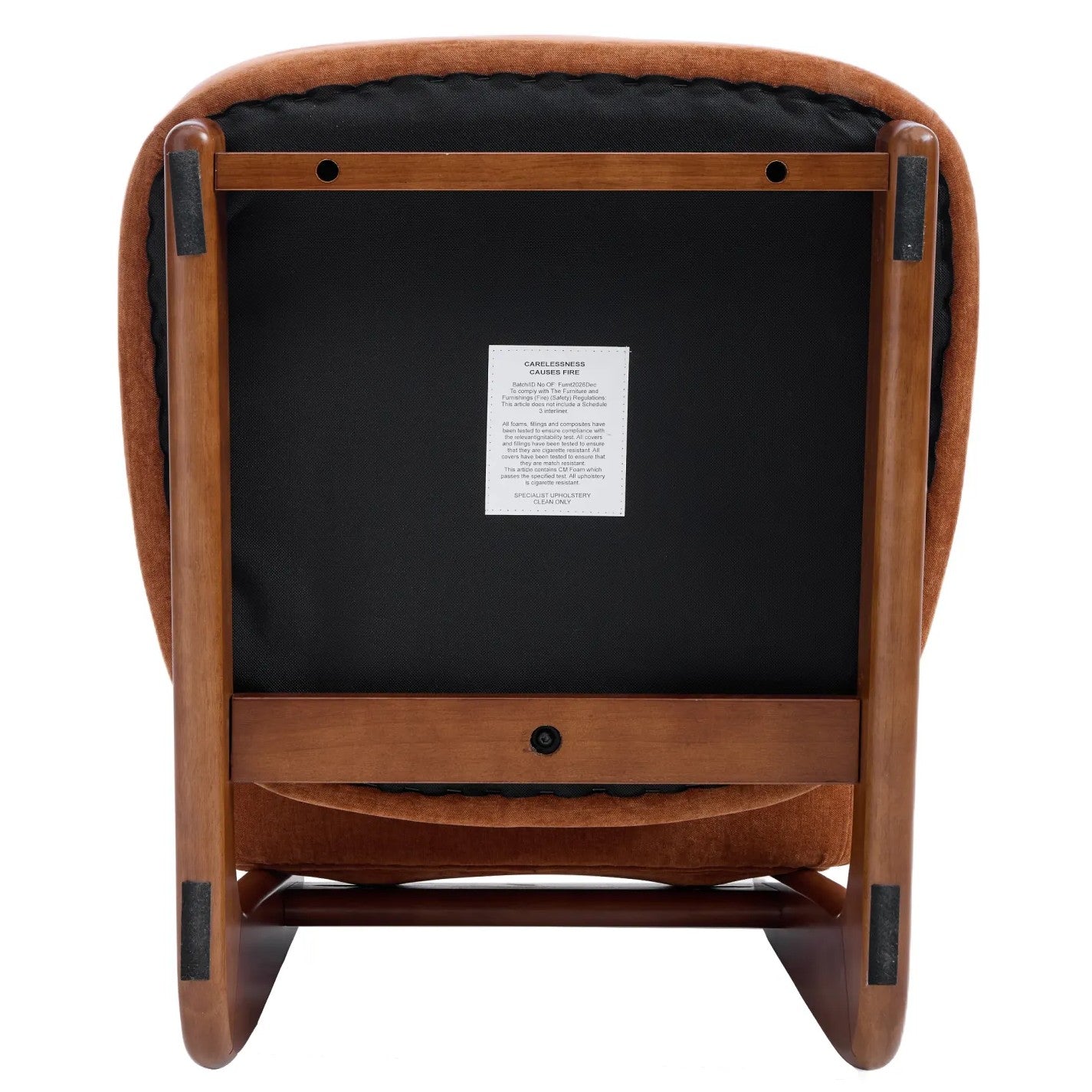 Amillo Accent Chair – Textured | Rusty Orange