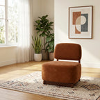 Amillo Accent Chair – Textured | Rusty Orange
