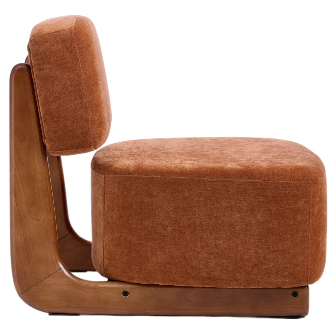 Amillo Accent Chair – Textured | Rusty Orange