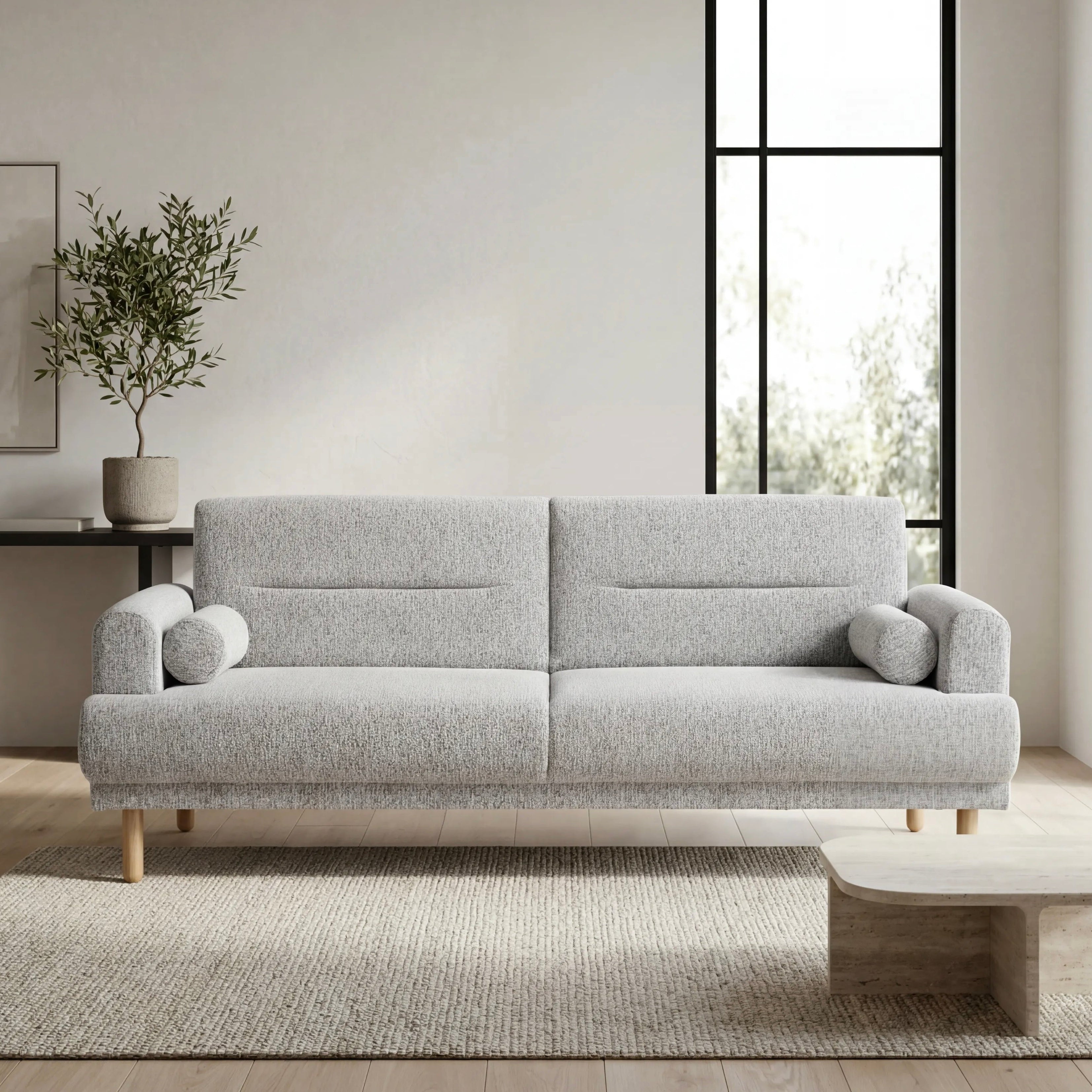 Nuvah Sofa Bed – 3 Seater | Grey