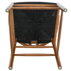 Blanca Bar Stool – Black Rope | Walnut Finish