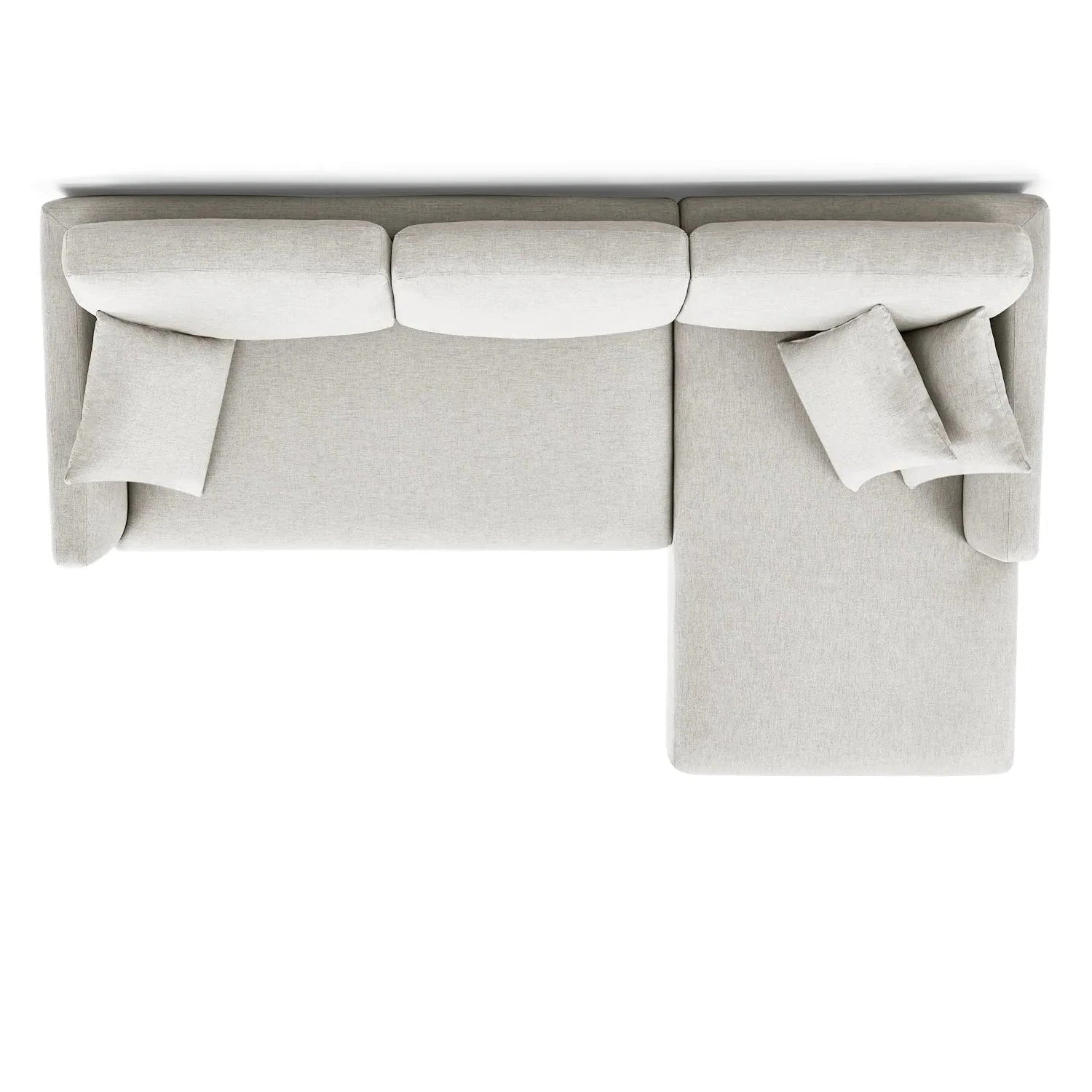 Barry Right Corner Sofa – 3 Seater | Taupe Grey