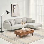 Barry Right Corner Sofa – 3 Seater | Taupe Grey