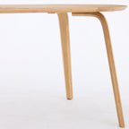Birchstone Dining Table – Round Edge | Natural Oak