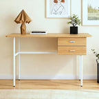 Canyon Dressing Table & Mirror – Two Drawer | Natural Oak