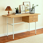 Canyon Dressing Table & Mirror – Two Drawer | Natural Oak