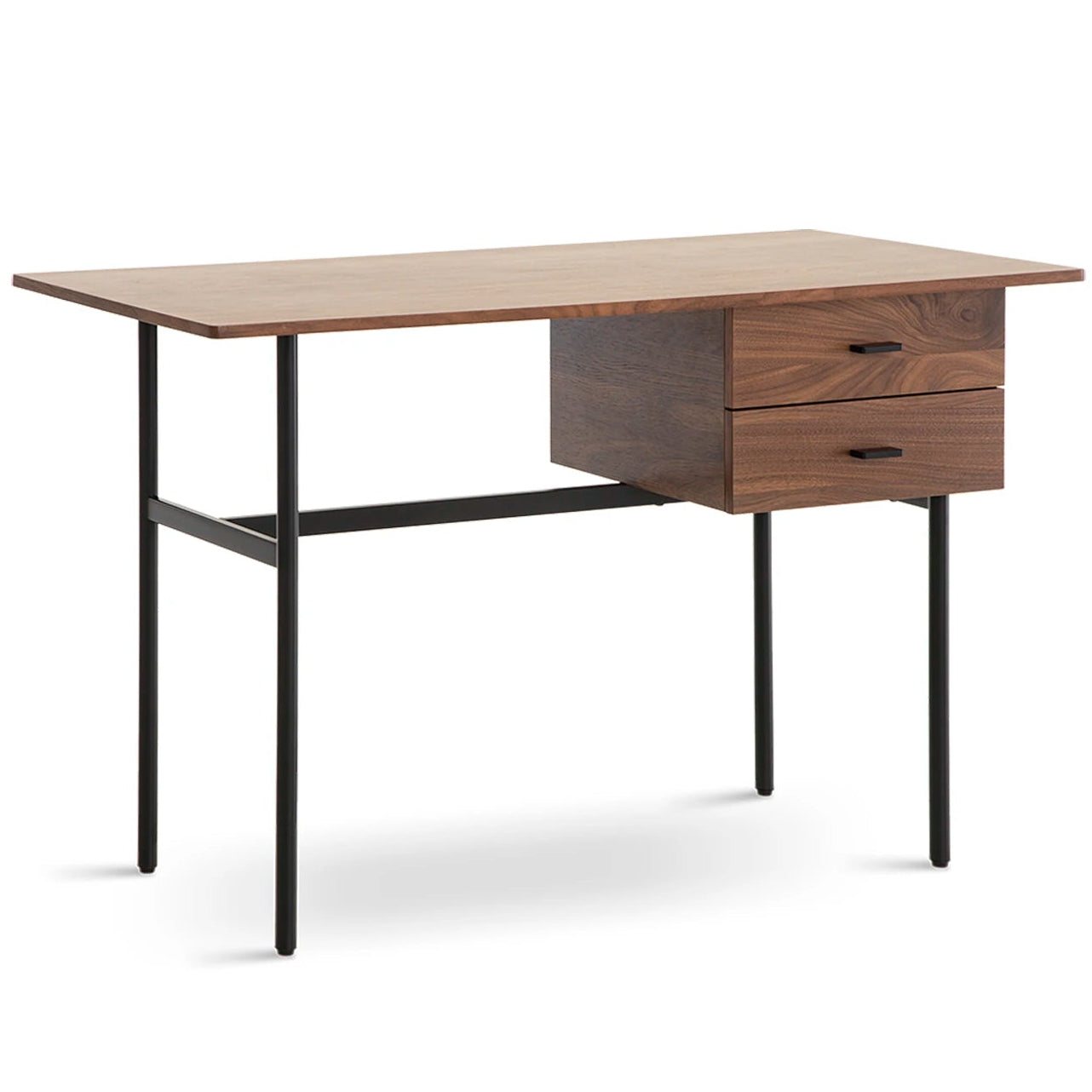 Canyon Dressing Table & Mirror – Two Drawer | Walnut