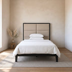 Orchid Bedframe – Wanut | Natural Weave