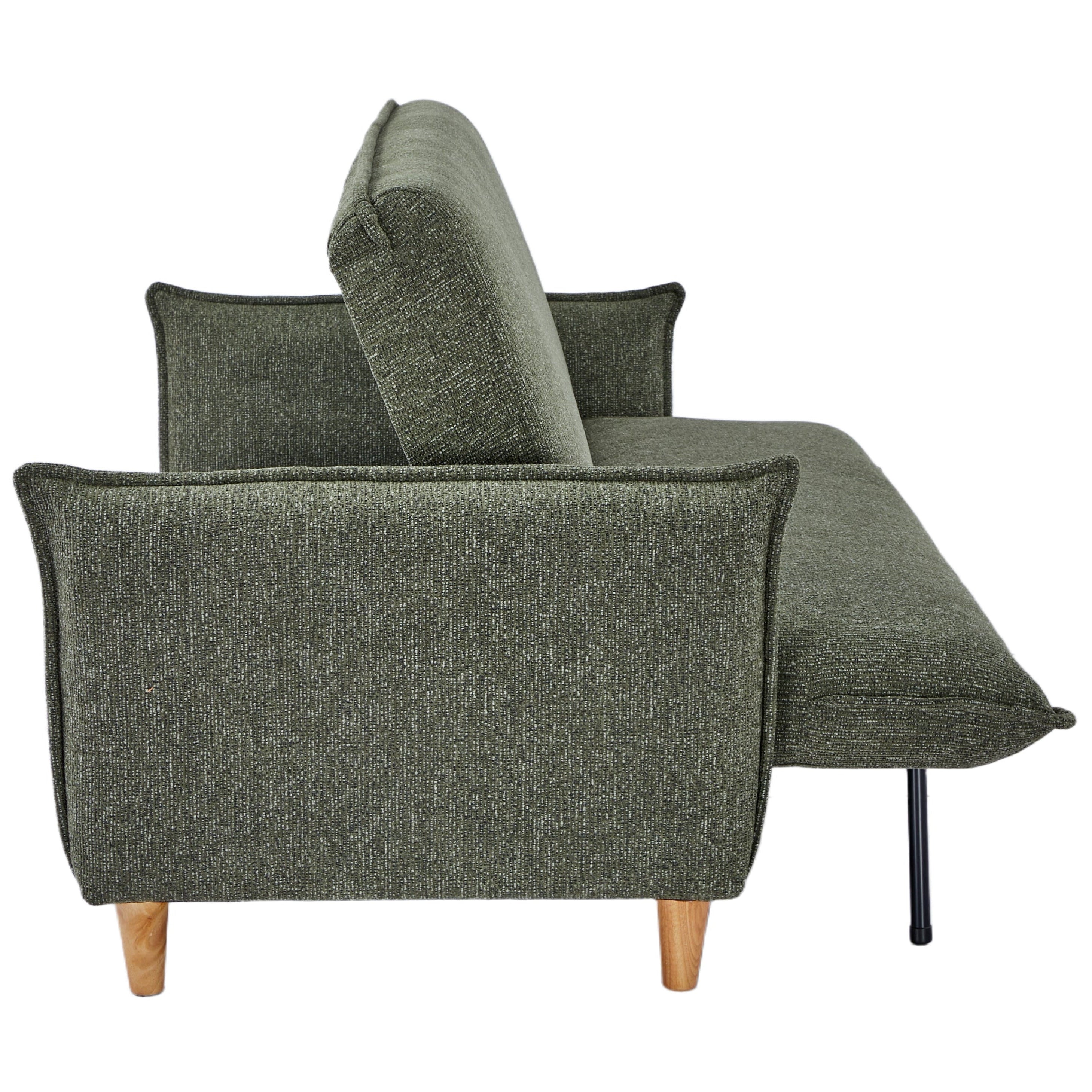Clicto Sofa Bed (Storage) – 3 Seater | Olive Green