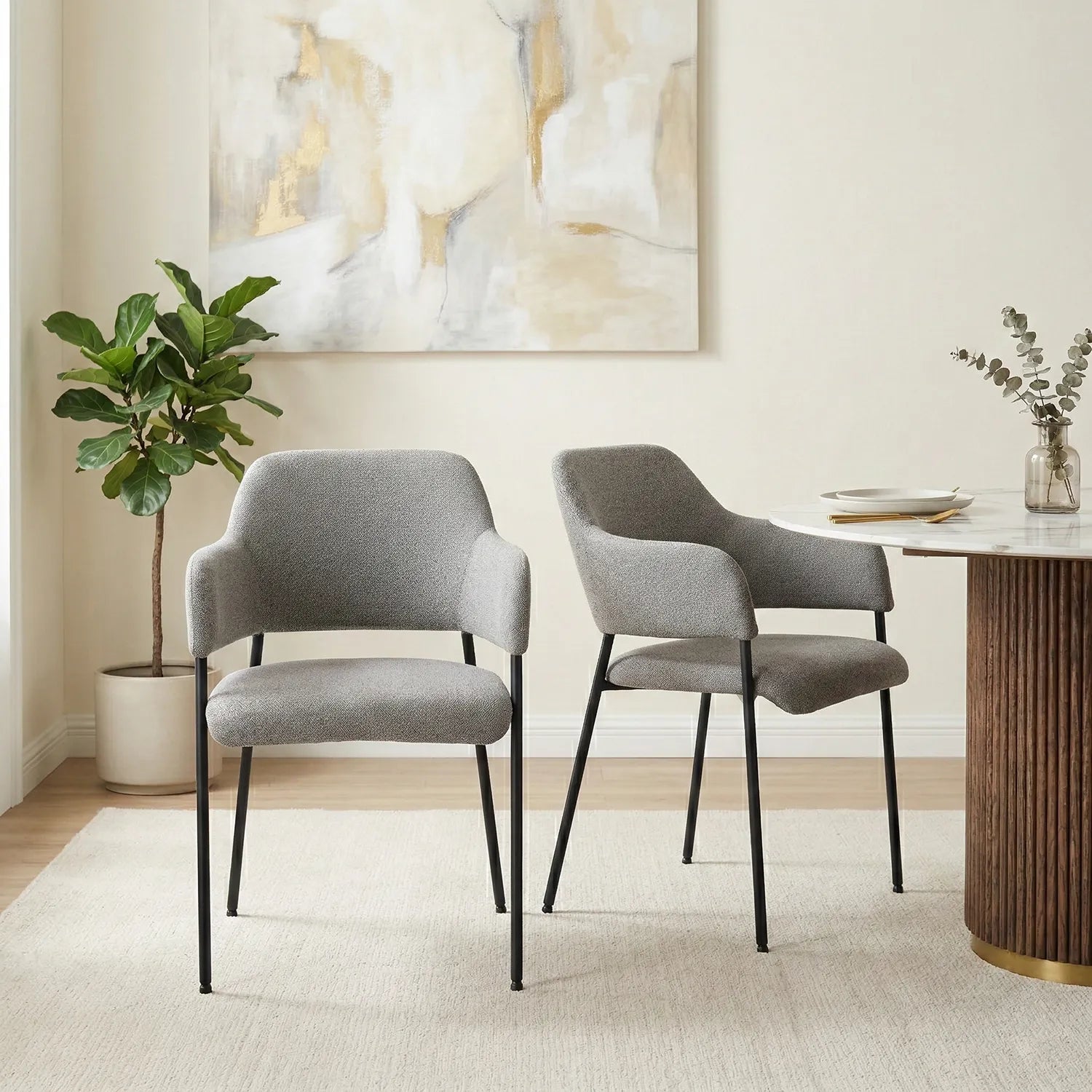 Candice Dining Chairs – Set of 2 | Grey