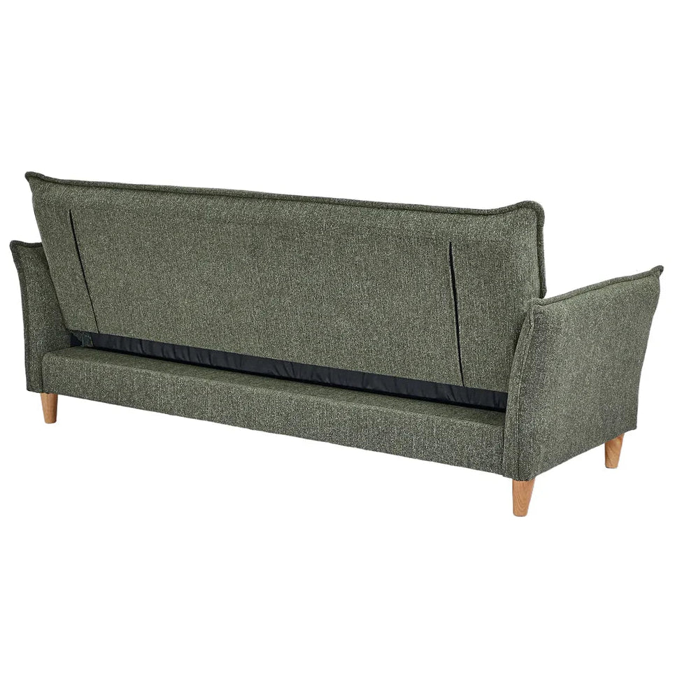 Clicto Sofa Bed (Storage) – 3 Seater | Olive Green