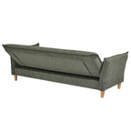 Clicto Sofa Bed (Storage) – 3 Seater | Olive Green