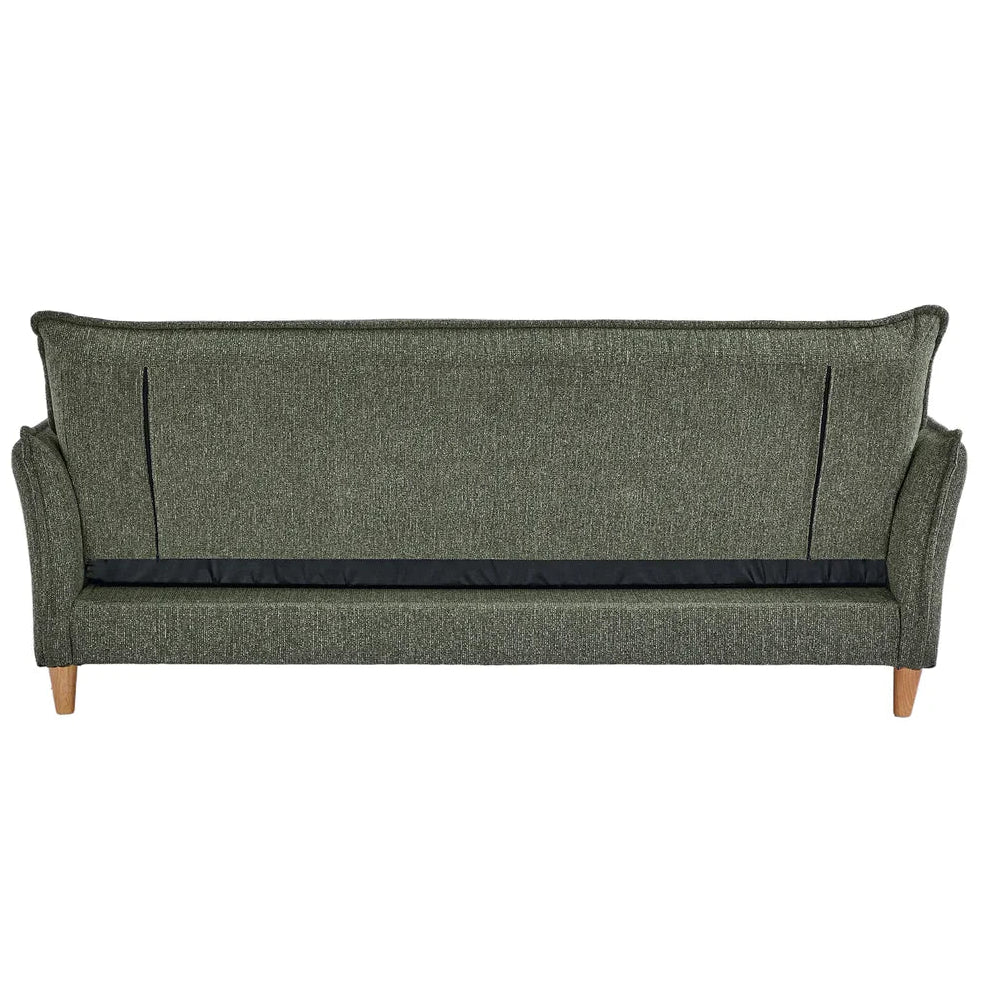 Clicto Sofa Bed (Storage) – 3 Seater | Olive Green