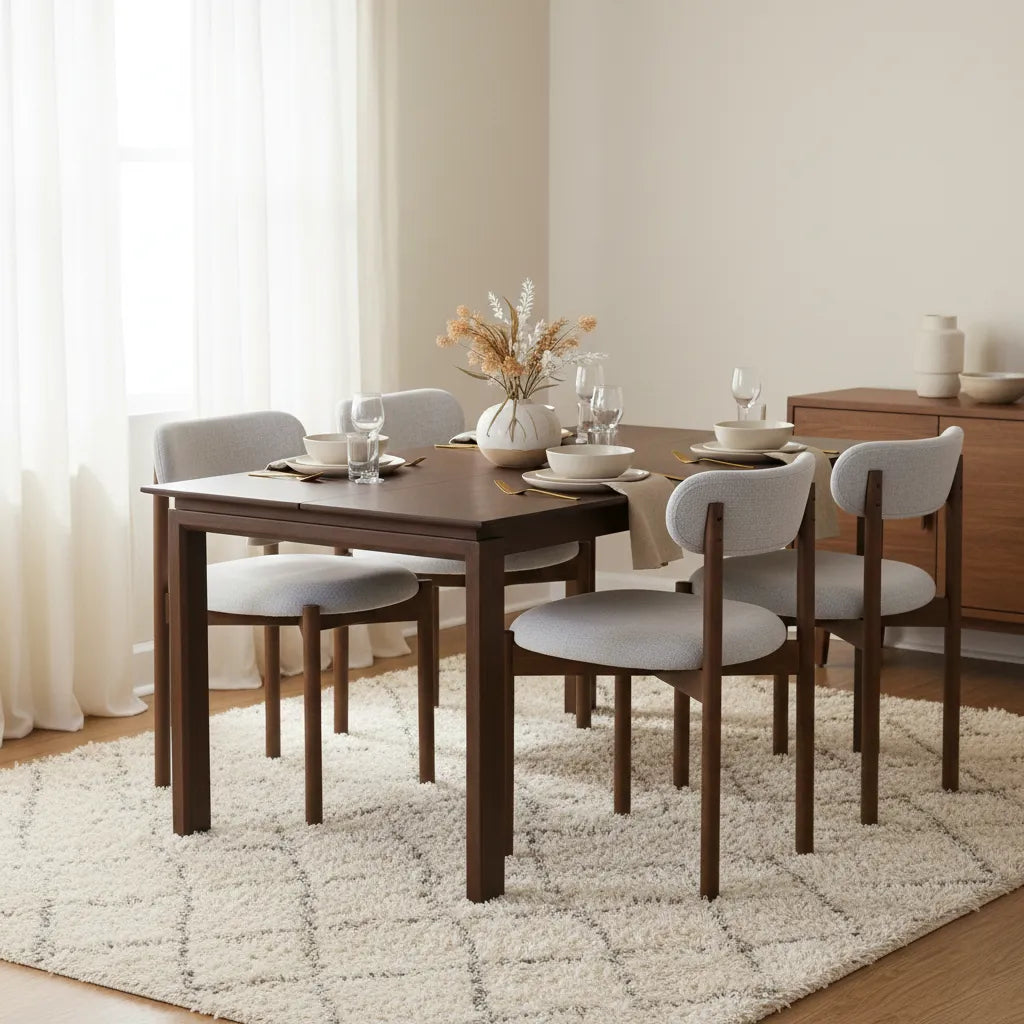 Elmora Dining Chairs – Set of 2 | Light Grey