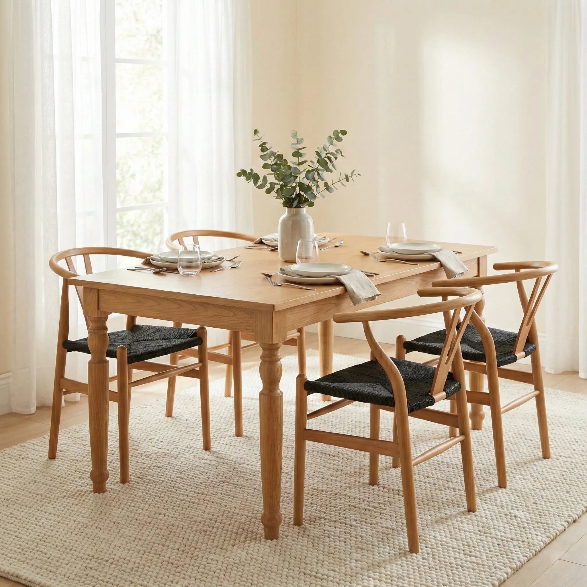 Windsor Dining Table – Rectangle | Natural Oak