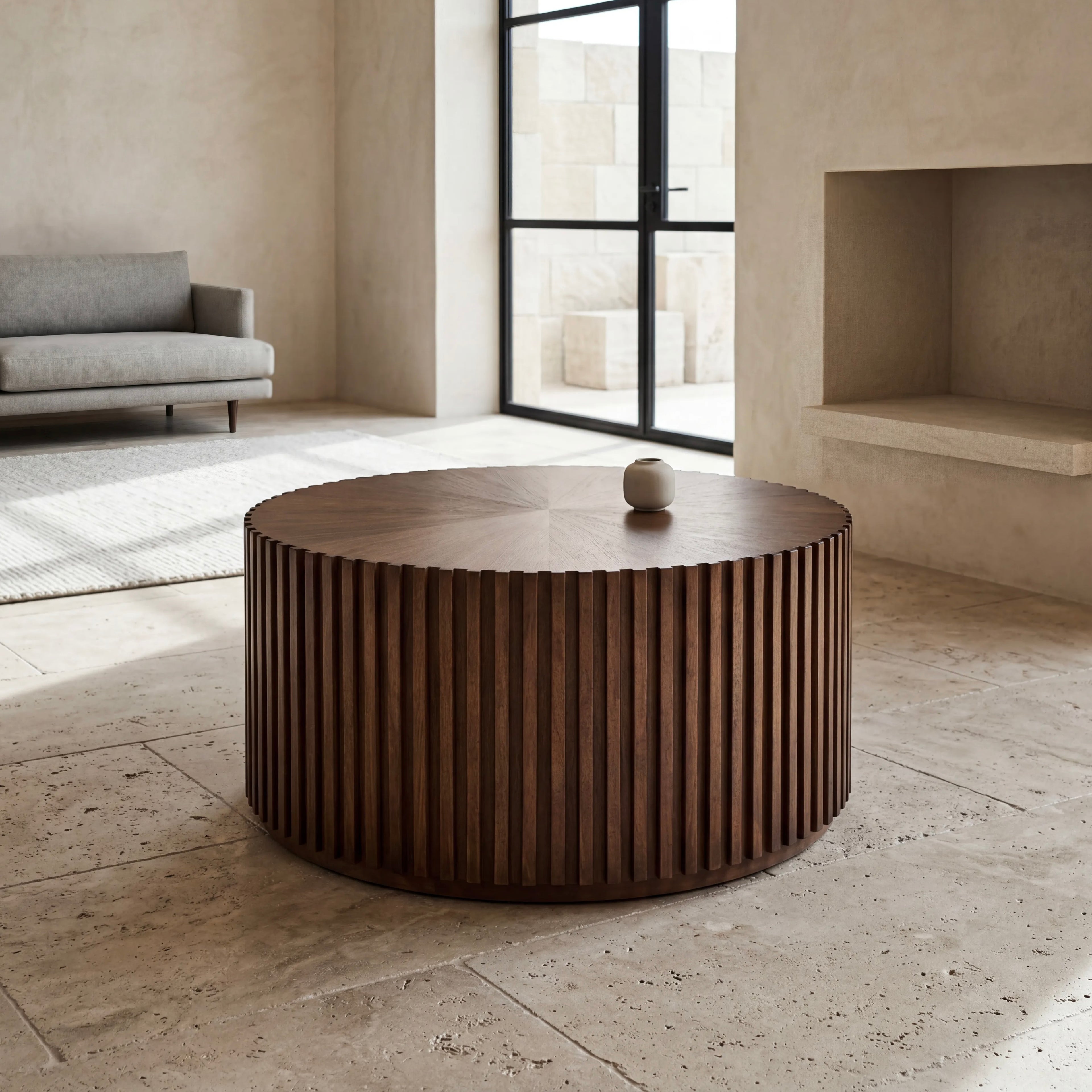 Madison Coffee Table – Round | Walnut