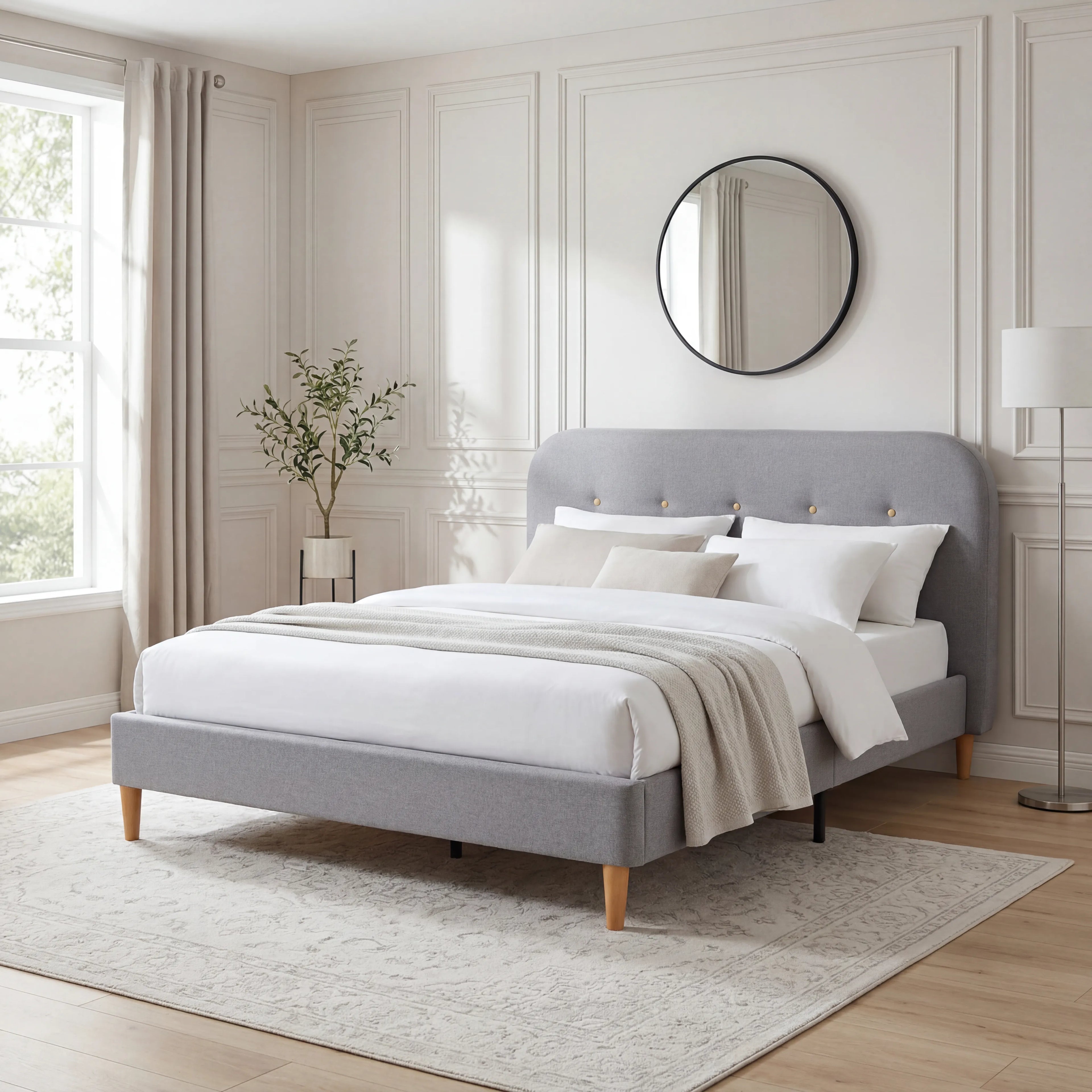 Nova Bed – Double | Grey